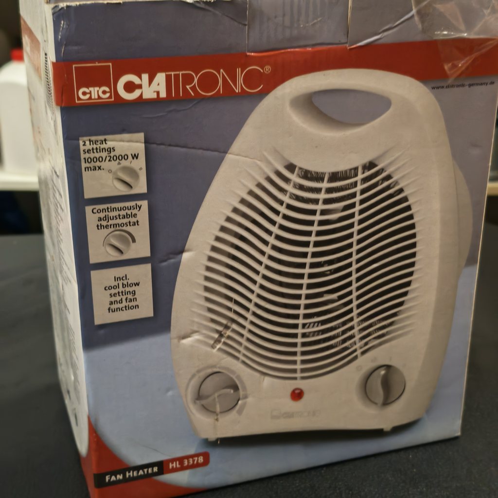 Heizlüfter als Frostwächter fürs Winterlager – Clatronic HL 3378